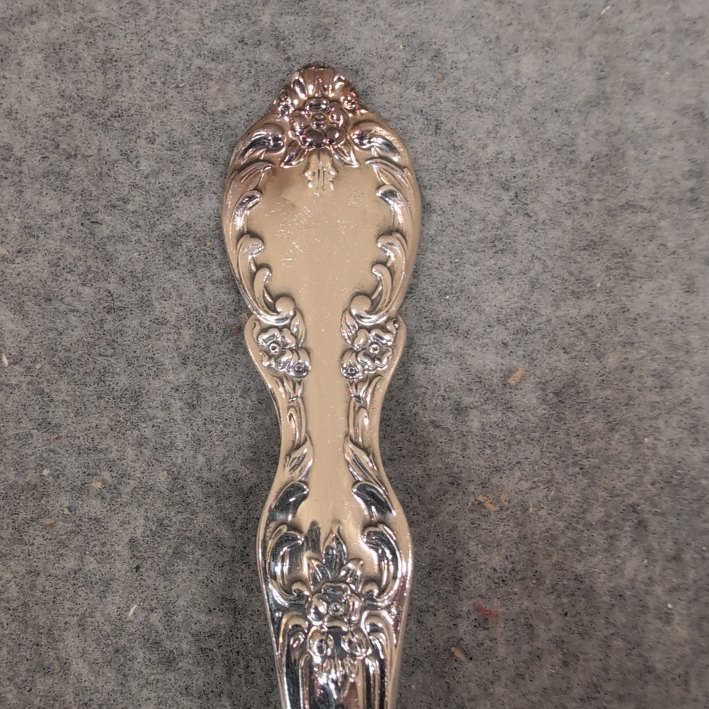 Wm Rogers Silver Plated Serving Spoon & Sheffield England Salad Set 3pc Lot - Picture 4 of 7